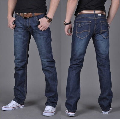 Men's Trendy Cotton Denim Straight-Leg Pants
