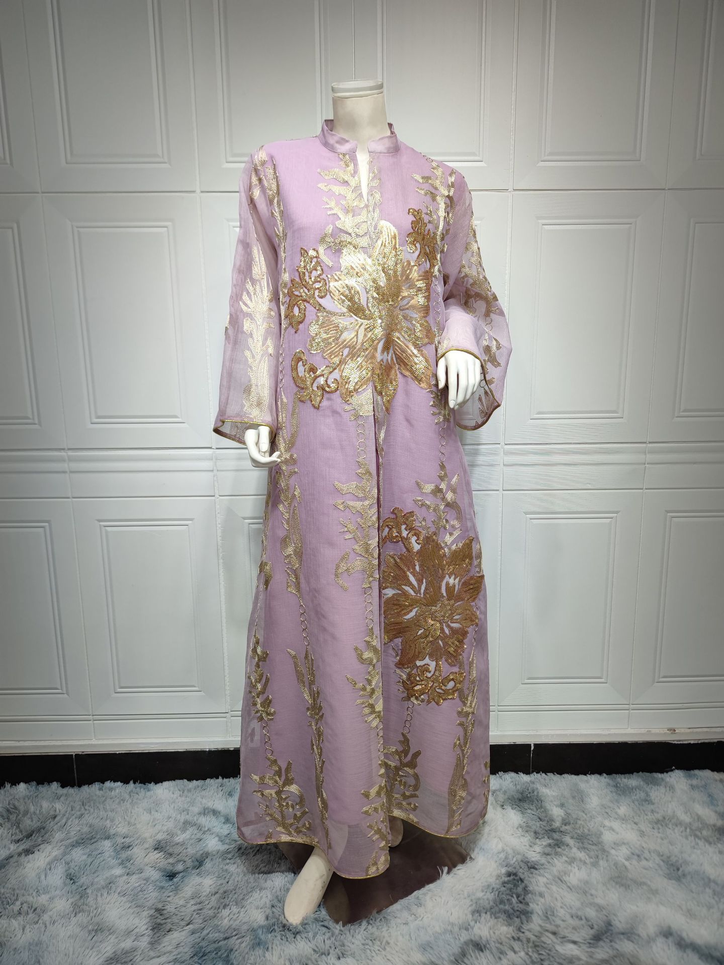 Robe à Paillettes Moyen-Orient Robe de Soirée de Célébrité de Luxe Léger Musulmane