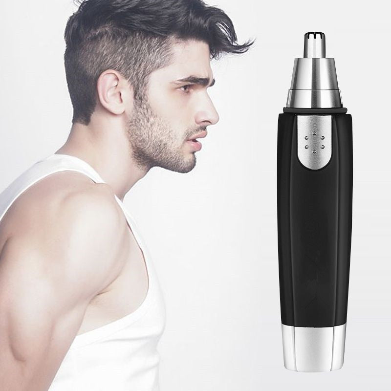 Electric Nose Hair Trimmer for Men & Women – Waterproof Ear & Face Razor with Stainless Steel Blade