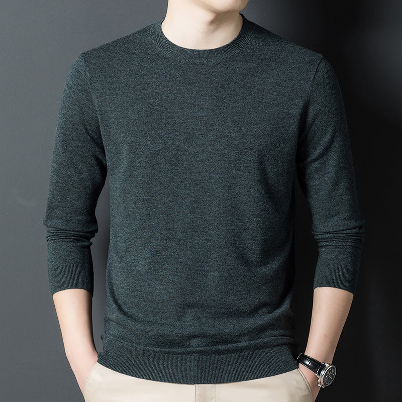 Chemise décontractée en pur cachemire tricoté pour homme