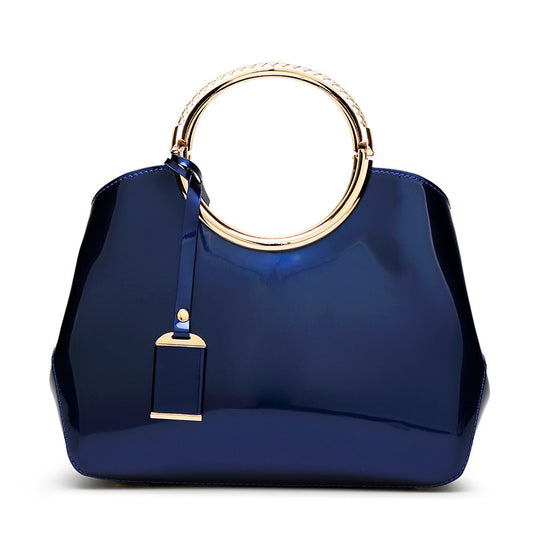 New Fashion Leather Handbag Satchel Handbag bright all-match bangalor