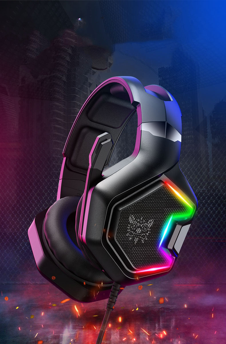 Wired Black Gaming Headset with Mic and 3.5mm Plug
