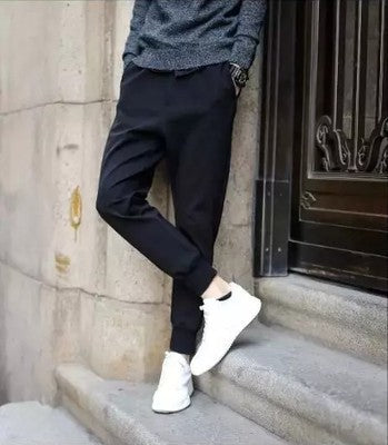 Korean Style Casual Sports Pencil Pants Straight Trousers