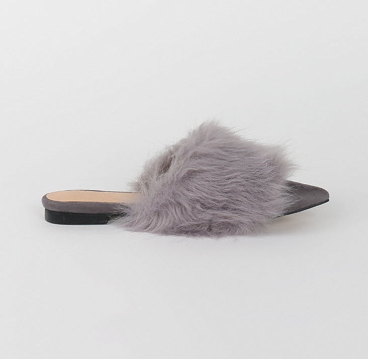 Flat Bottom Fleece Slippers with Rubber Sole – Free Shipping