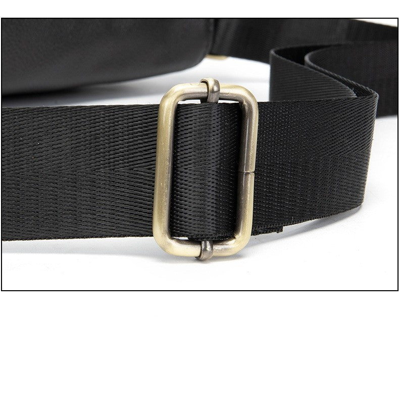 Sac à bandoulière vertical en cuir pour homme, style européen et américain
