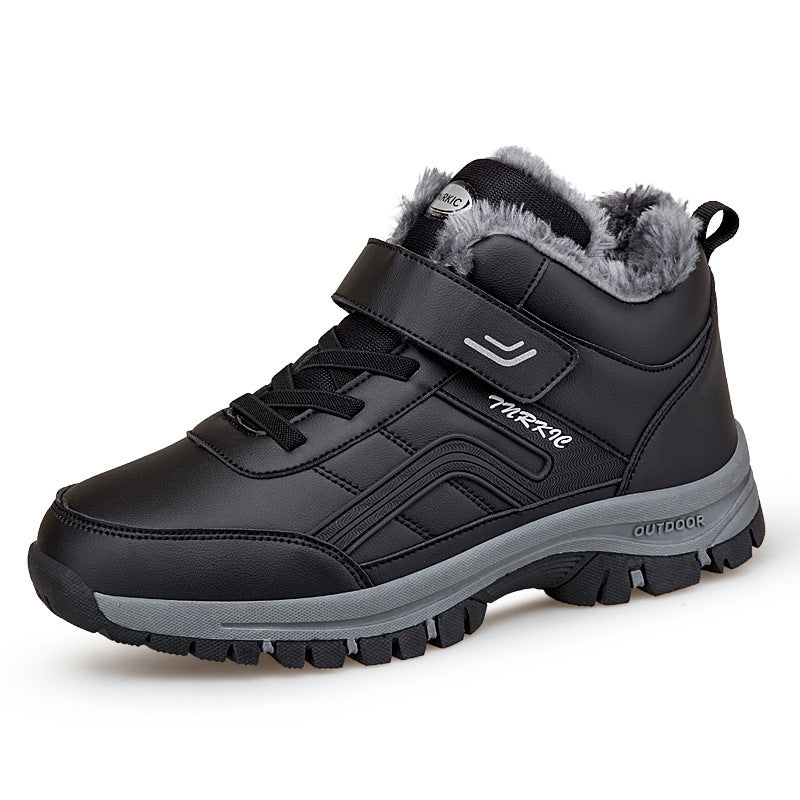 Bottes d'hiver chaudes et douces pour hommes et femmes avec scratch, chaussures de randonnée et d'escalade