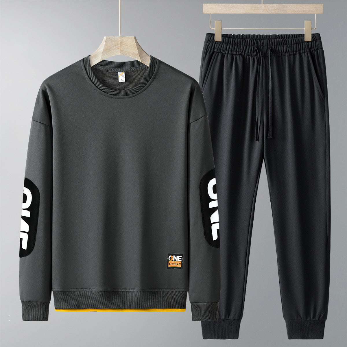 Men's Spring & Autumn Casual Sweatshirt and Sweatpants Set