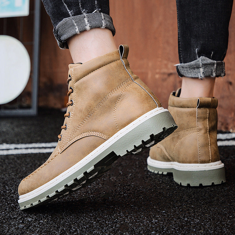 Casual English Style Martin Boots for Men