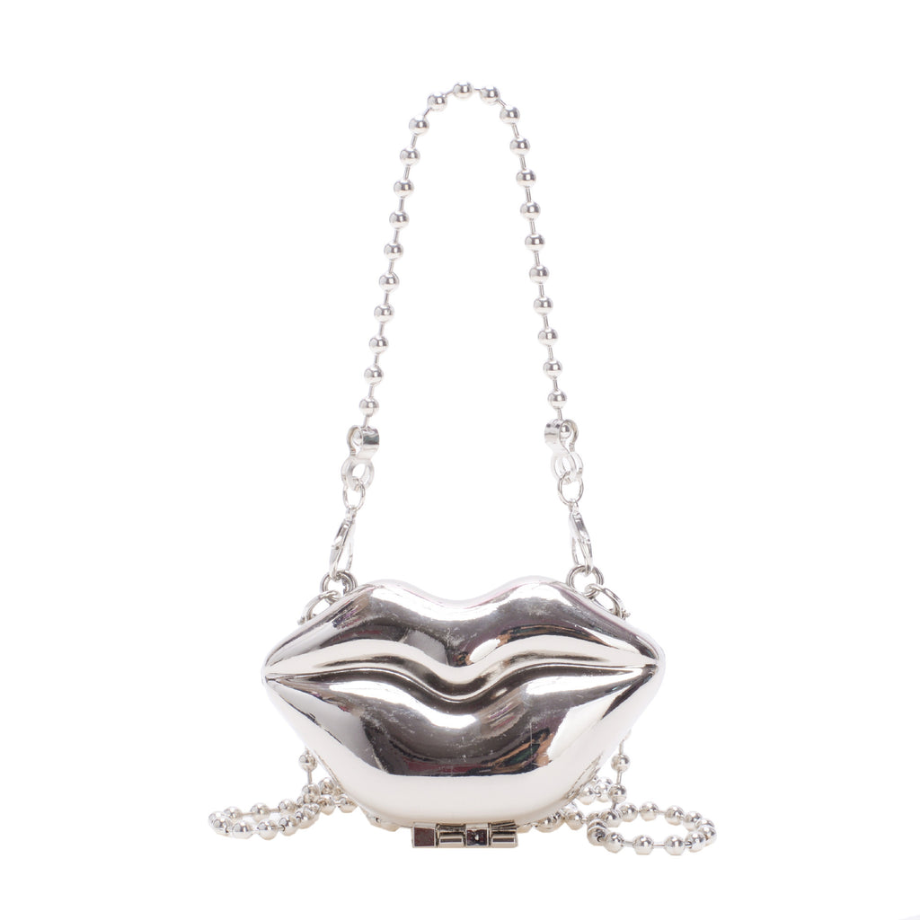 Mini Lip Bag Crossbody One Shoulder Fashion Flowers Acrylic Shell