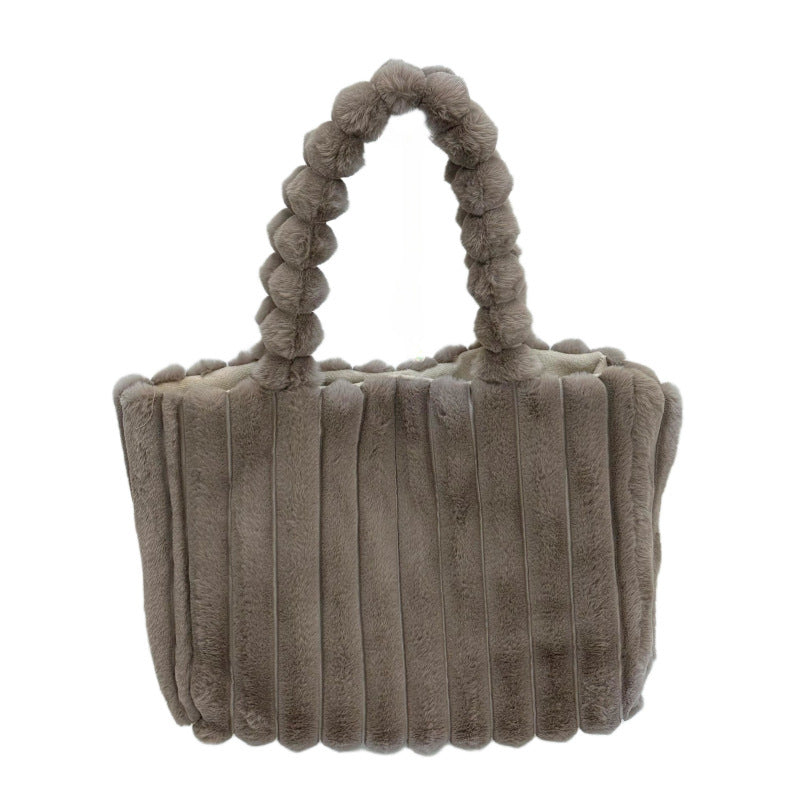 Women's Plush Fur Crossbody Bag - All-Matching Colors