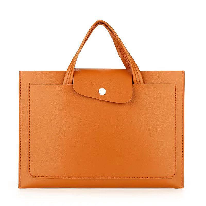 Business Leisure Laptop Bag PU with Plush Lining 36x25cm