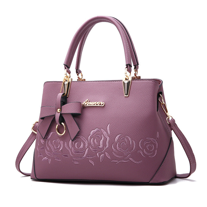 Sac à main à bandoulière en cuir synthétique pour femmes – Sac fourre-tout tendance