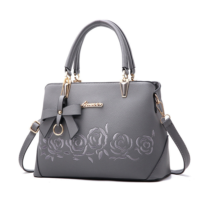 Sac à main à bandoulière en cuir synthétique pour femmes – Sac fourre-tout tendance