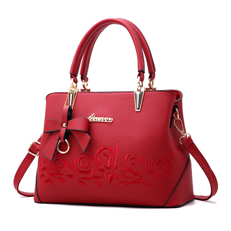 Sac à main à bandoulière en cuir synthétique pour femmes – Sac fourre-tout tendance