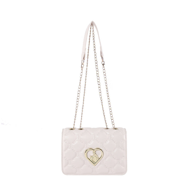 Women's Trendy PU Messenger Bag with Chain Strap 20x13x6cm