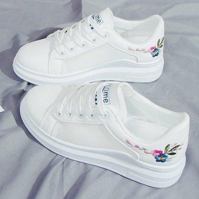 Chaussures en filet à mailles respirantes blanches pour femmes, tailles 35-40