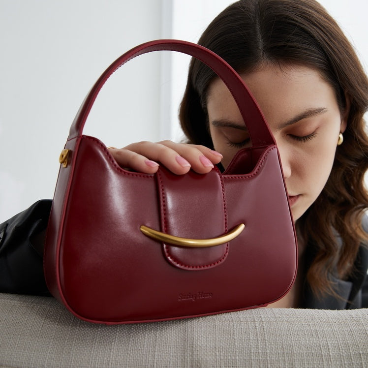 Leather Niche Hand-held Female One Shoulder Messenger