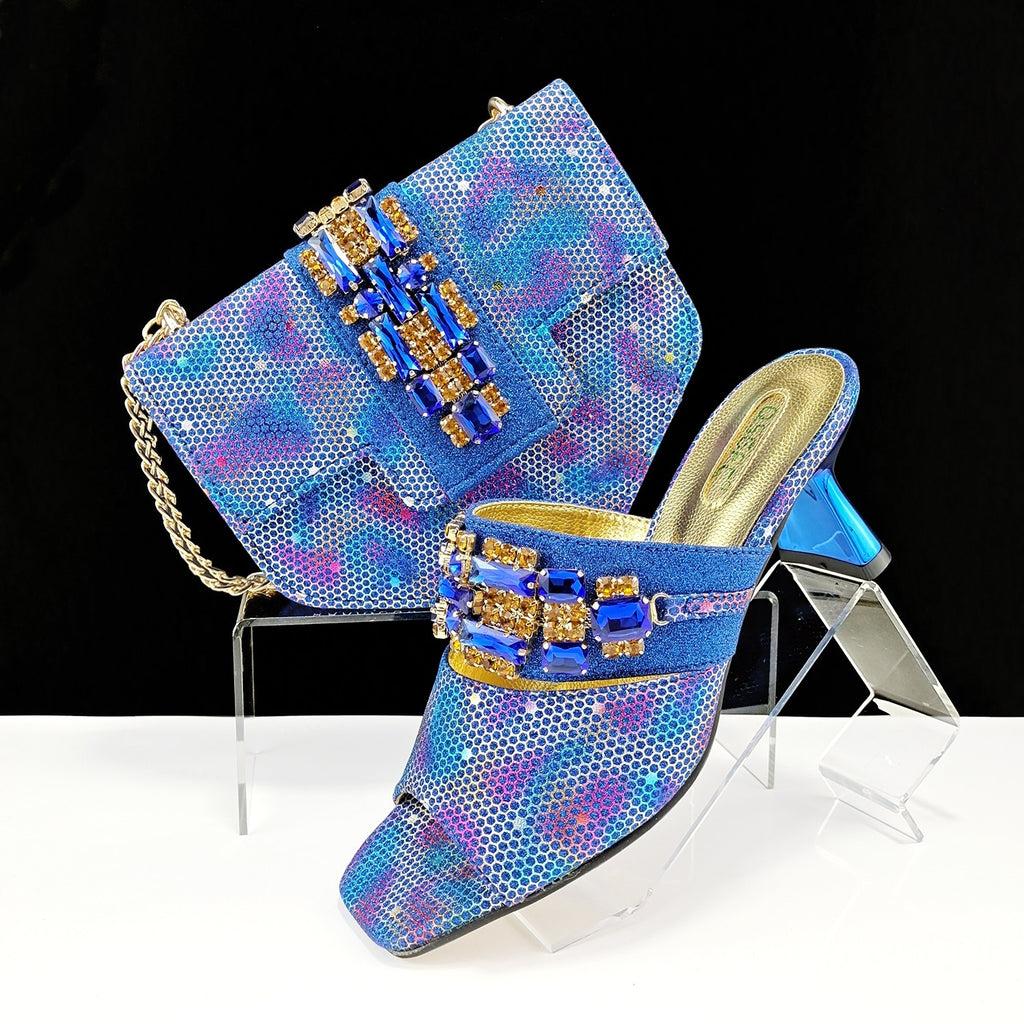 Women's Camouflage High Heel Shoes & Bag Set Sizes 38-43