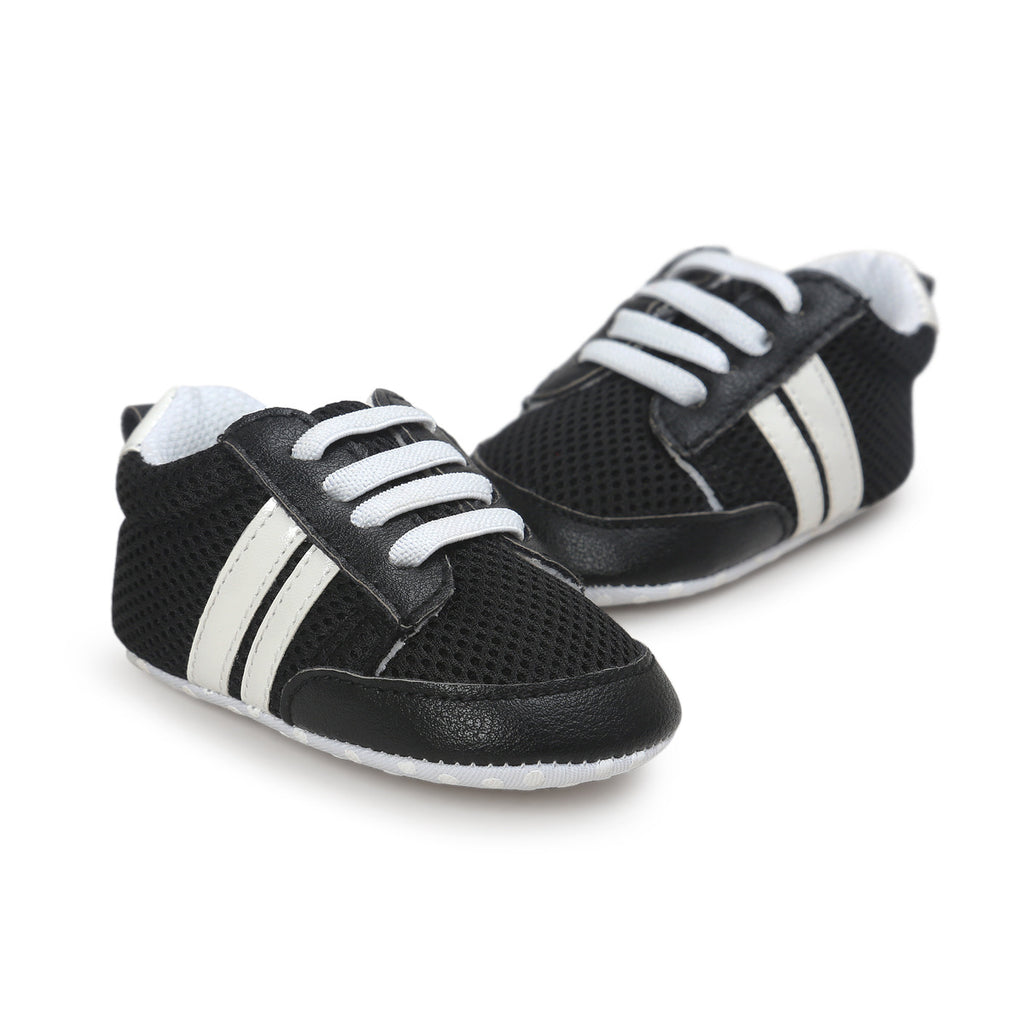 Chaussons Bébé Garçon Fille en Cuir PU Souple Antidérapant pour Nouveau-né