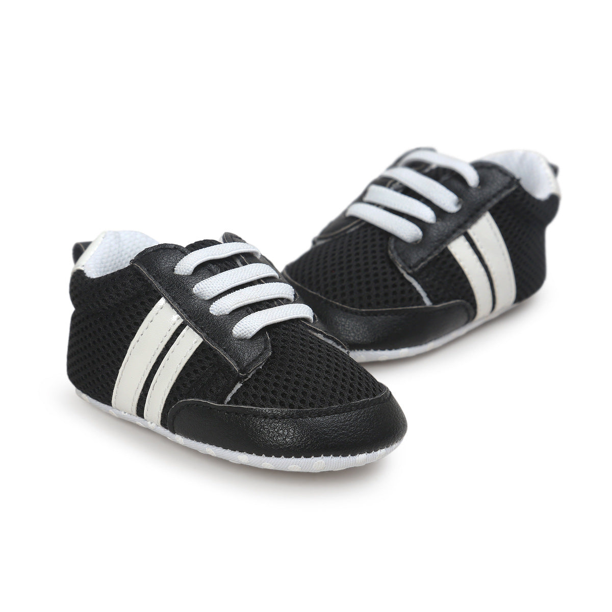 Mocassins pour bébé garçon ou fille, chaussures pour nourrisson en cuir PU antidérapant et souple, baskets pour nouveau-né
