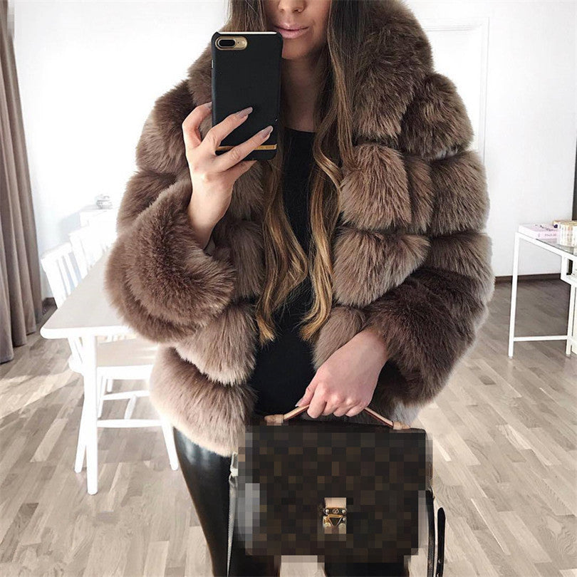 Black Faux Fur Jacket in Multiple Sizes and Colors