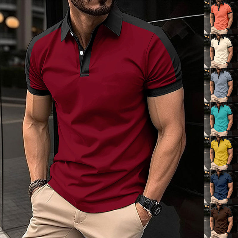 Men's Short Sleeve Summer Casual Business Polo Shirt
