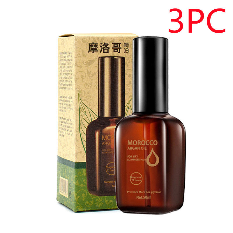 Huile essentielle sans rinçage pour les cheveux à l'huile d'argan