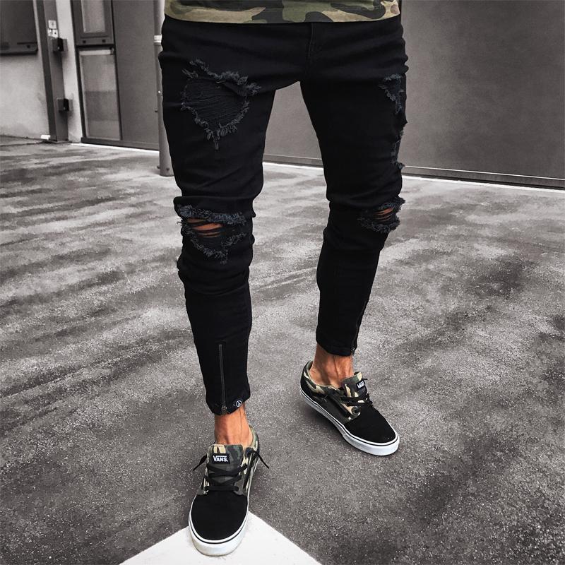 Streetwear Ripped Jeans with Size Options S-4XL