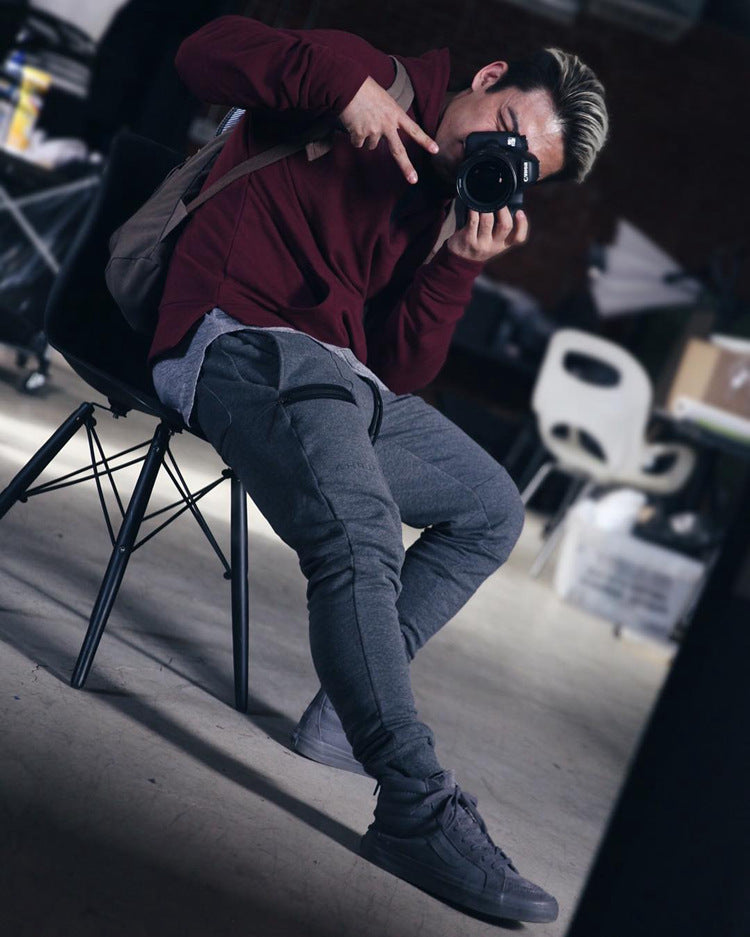 Casual Men Sweatpants Fashion High Street Trousers Pants