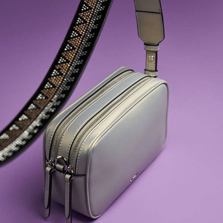Fashion One-Shoulder Cow Leather Camera Bag for Women