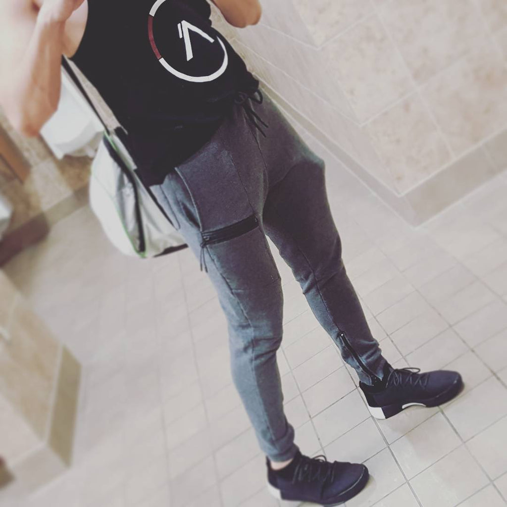 Pantalon de survêtement décontracté en coton pour homme avec taille élastique et poches