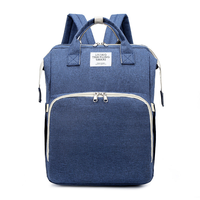 Sac à langer double épaule grande capacité portable avec matelas à langer