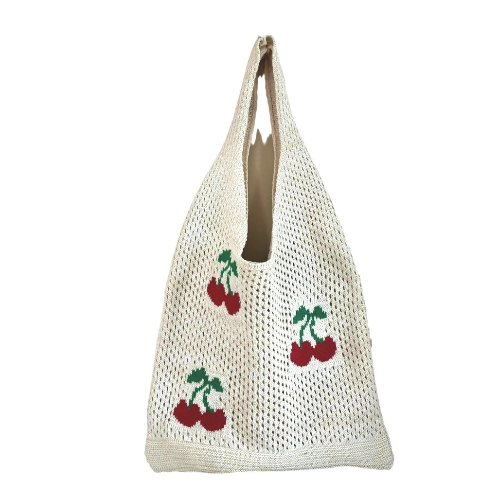 Strawberry Knitted Hollow Bag Polyester Urban Simplicity