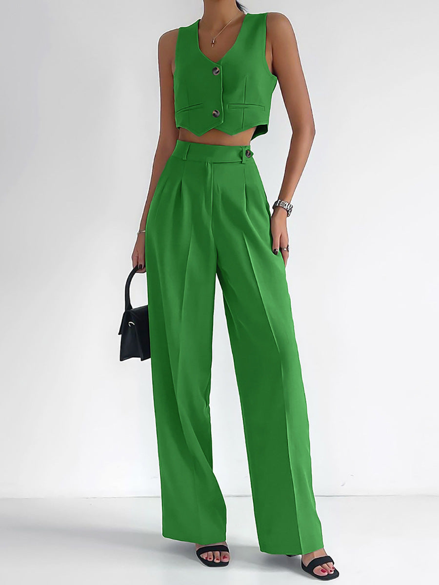 Women's Casual Slim Fit Pure Color Suit Cotton Temperament