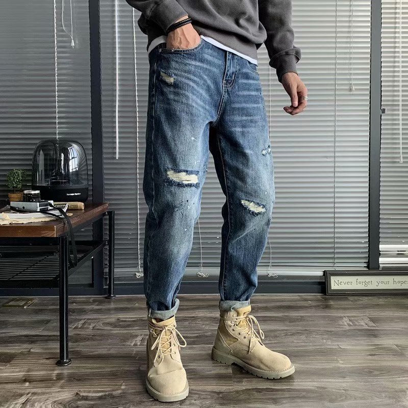 Harlan Slim Fit Light Blue Long Pants