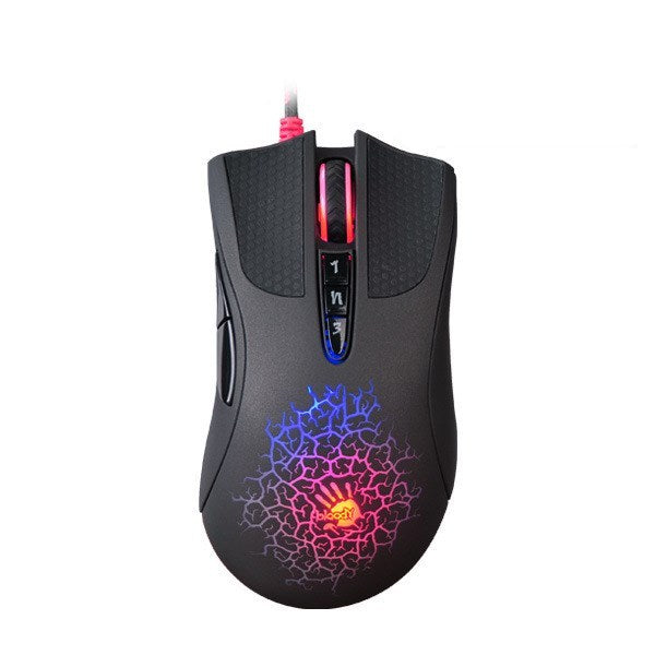 Blood Hand Optical Micro-Motion Mouse 4000DPI Wired USB Black