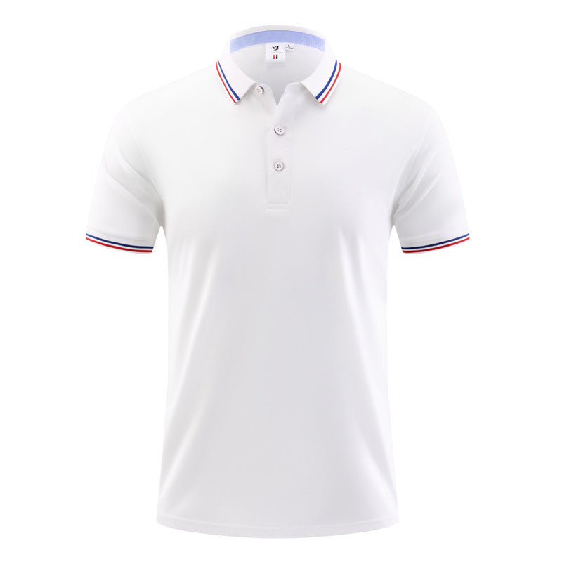 Summer Ice Silk Polo Shirt Overalls