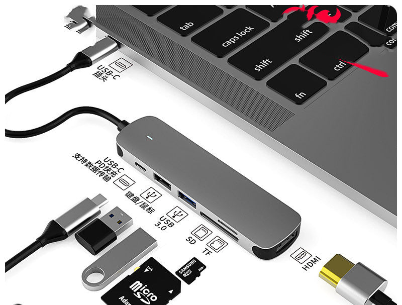 Multi-Function HDMI Hub Docking Station Notebook Converter
