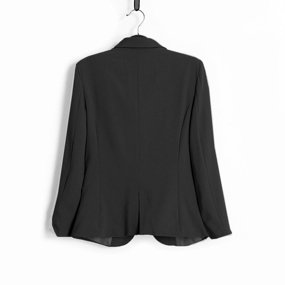 Blazer noir formel pour femme, tailleur de travail