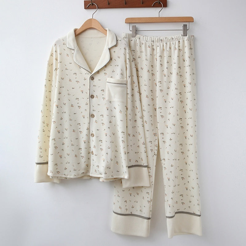 Pyjama femme printemps-automne manches longues style princesse adorable