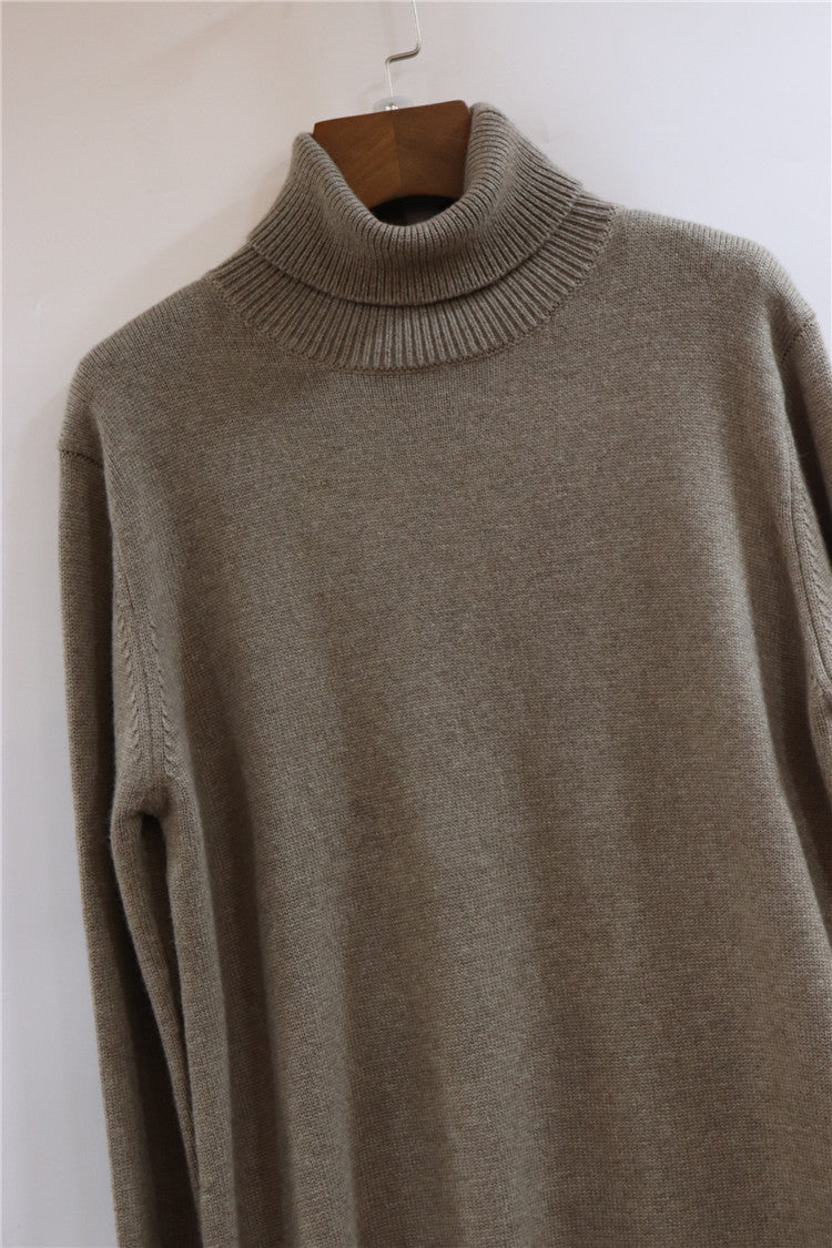 Cashmere coat and trousers two-piece set