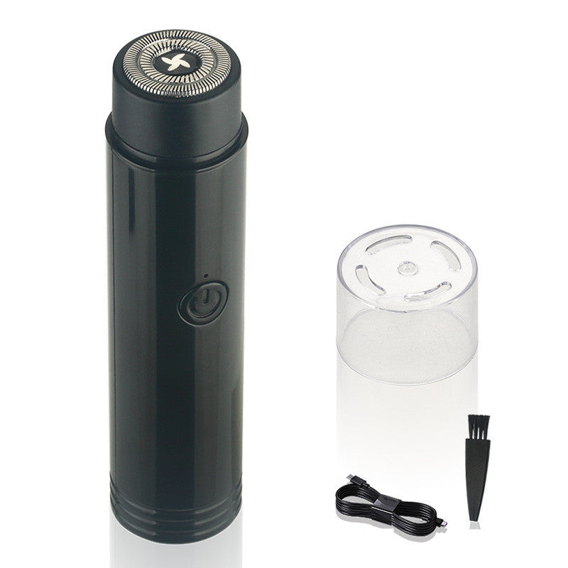 Mini rasoir électrique portable rechargeable avec tondeuse à double lame