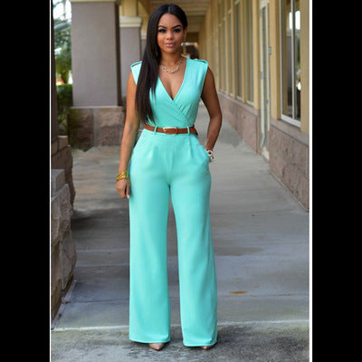 Women’s Fashion Polyester Cotton Jumpsuit Pants