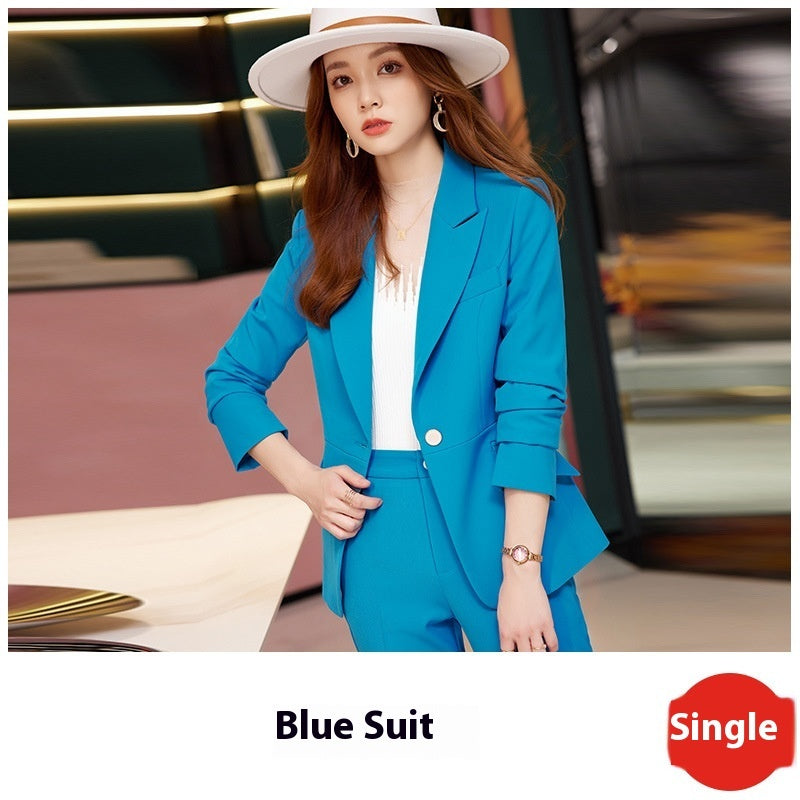 Women's Business Two-Piece Blazer Suit Polyester Fiber