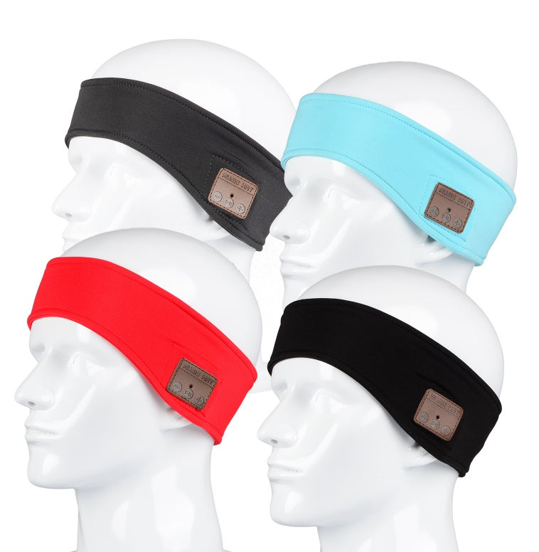 Wireless Bluetooth Music Headband with Built-In Mic and Rechargeable Battery