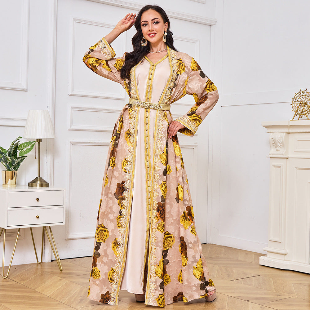 Arabian Women's Party Travel Elegant Evening Dress