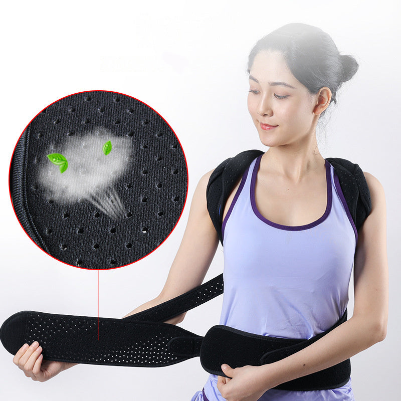 Youth Back Spine Corrector Seated Humpback Black S-M-L