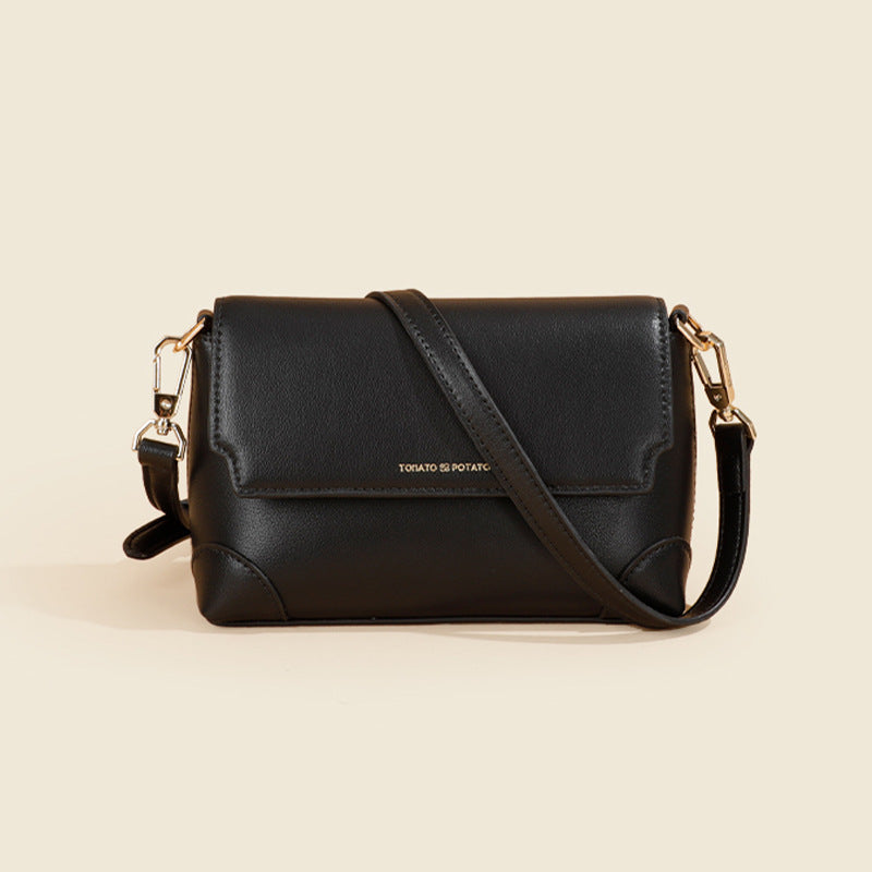 High-Grade Genuine Leather Small Square Crossbody Bag for Women – Spring Style