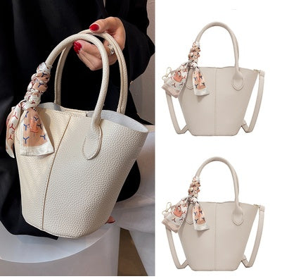 Vegetable Basket Portable Bucket Bag Texture Messenger