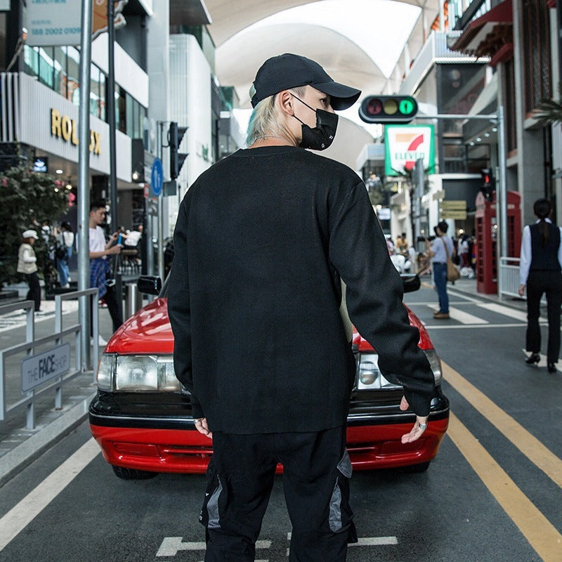 Graffiti Loose Polyester Sweater